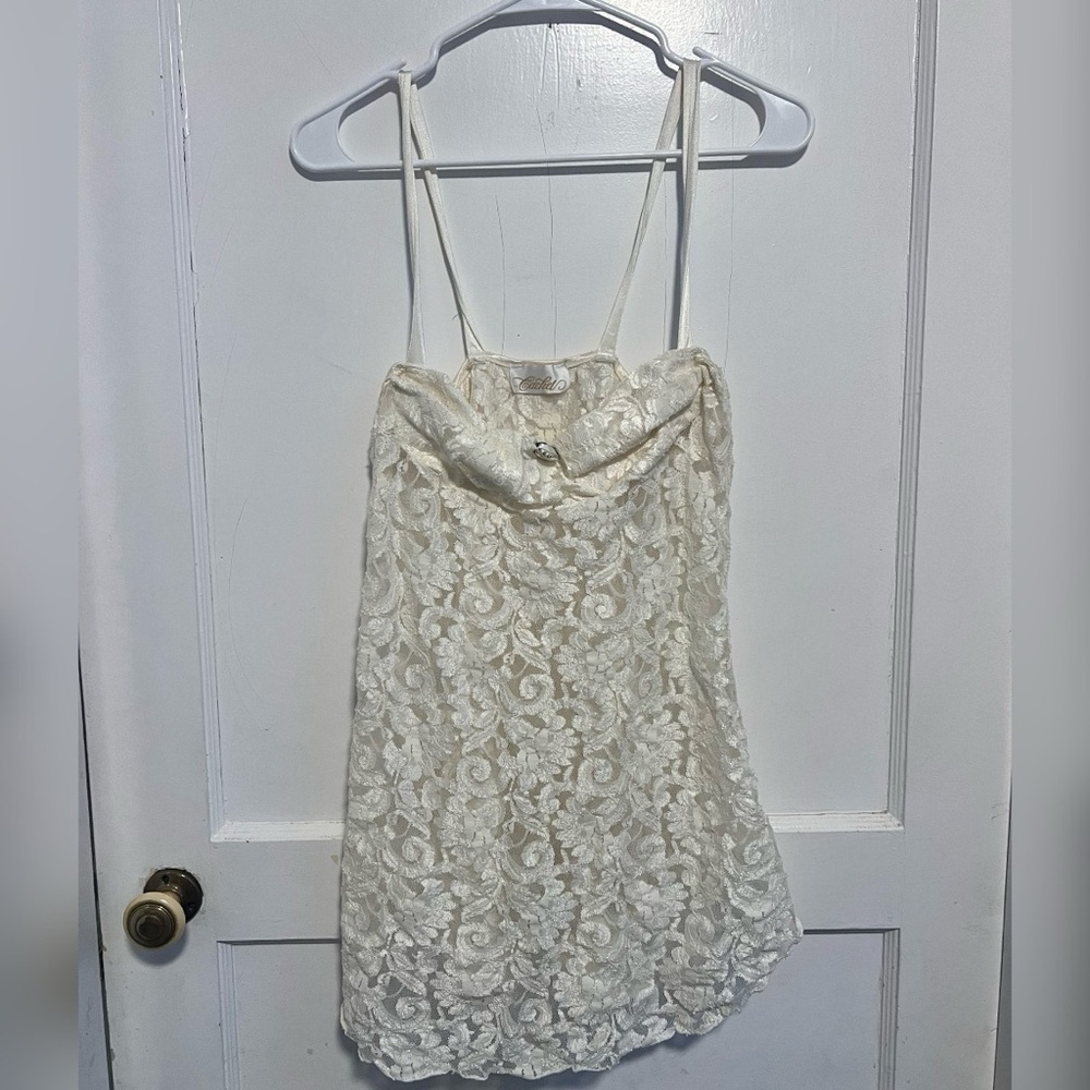 Vintage Cachet Lace Slip Top Dress Size M
TRENDING